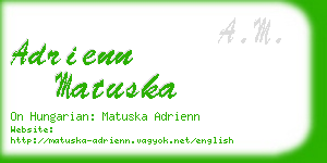 adrienn matuska business card